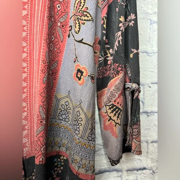 Citron Silk Button Down Shirt - Picture 2 of 7